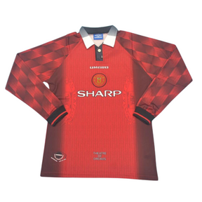 Camisa Manchester United Manga Longa 96/97 - Versão Retrô "Beckham" Nº 10