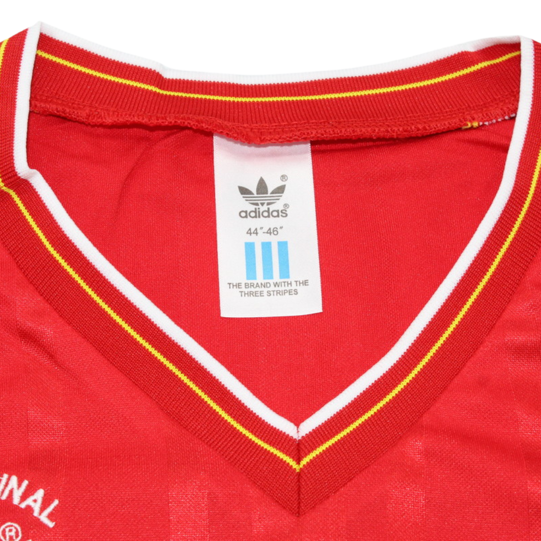 Camisa Liverpool Manga Longa Home 1986 - Versão Retrô