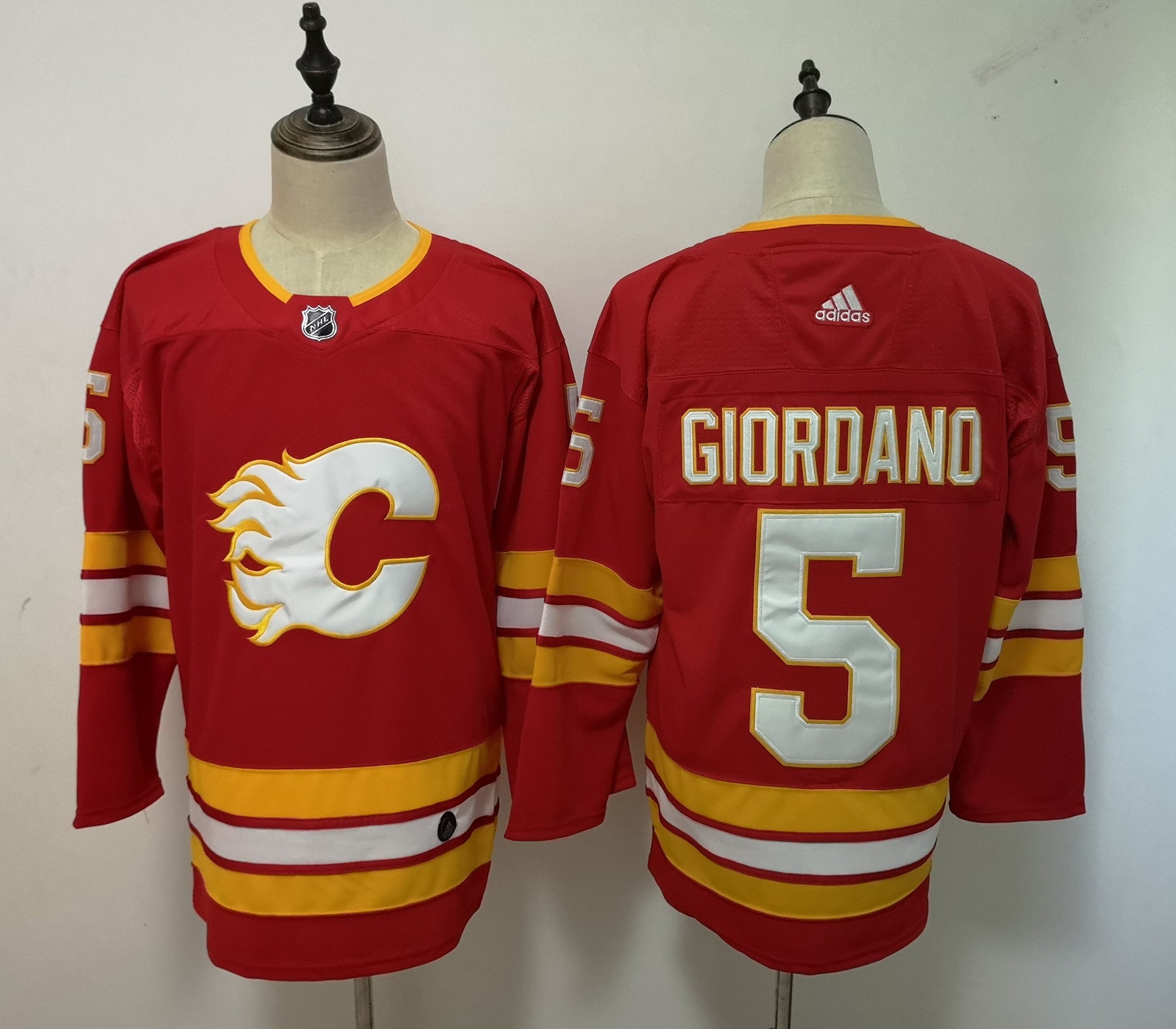 Camisa NHL Calgary Flames Jersey Vermelha/Amarela