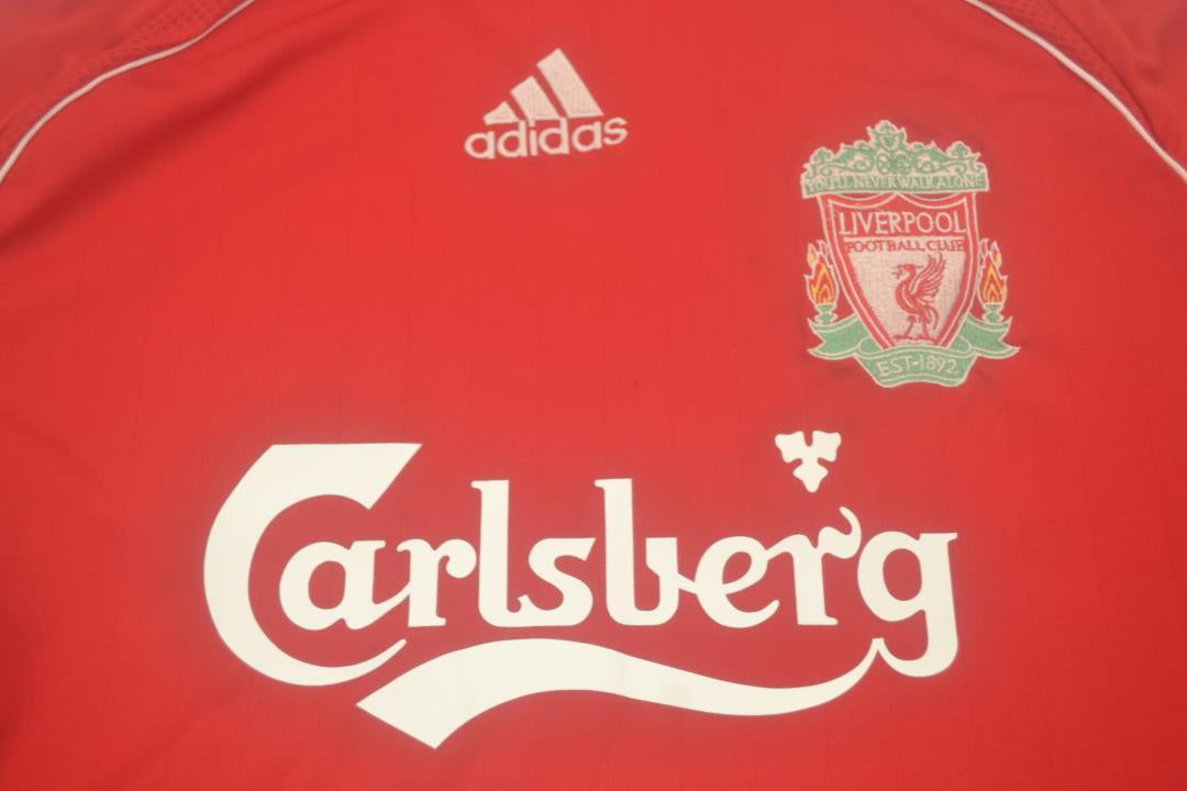 Camisa Liverpool Manga Longa 06/07 - Versão Retrô "Gerrard" Nº 8