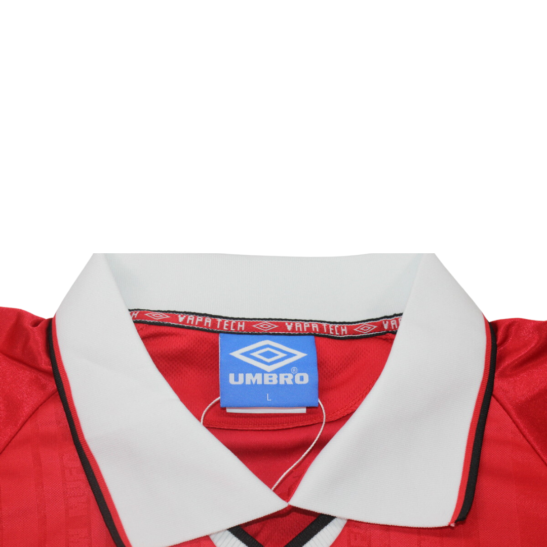 Camisa Manchester United Manga Longa 1999 - Versão Retrô "Beckham" Nº 7