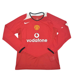 Camisa Manchester United Manga Longa 04/06 - Versão Retrô "V.Nistelrooy" Nº 10