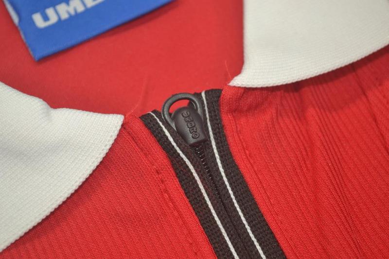 Camisa Manchester United Manga Longa 98/99 - Versão Retrô "Beckham" Nº 7