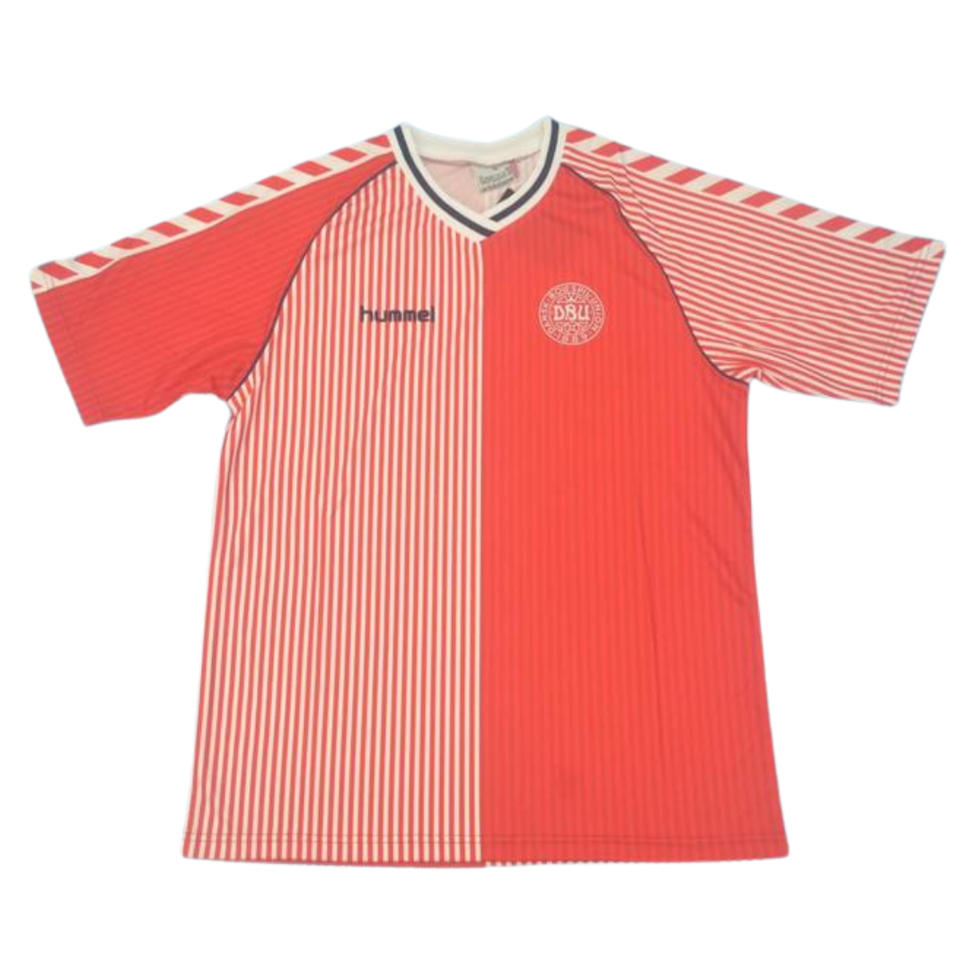 Camisa Dinamarca 1986 Home - Versão Retrô