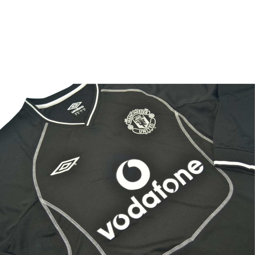 Camisa Manchester United Manga Longa 00/02 - Versão Retrô "Barthez" Nº 1