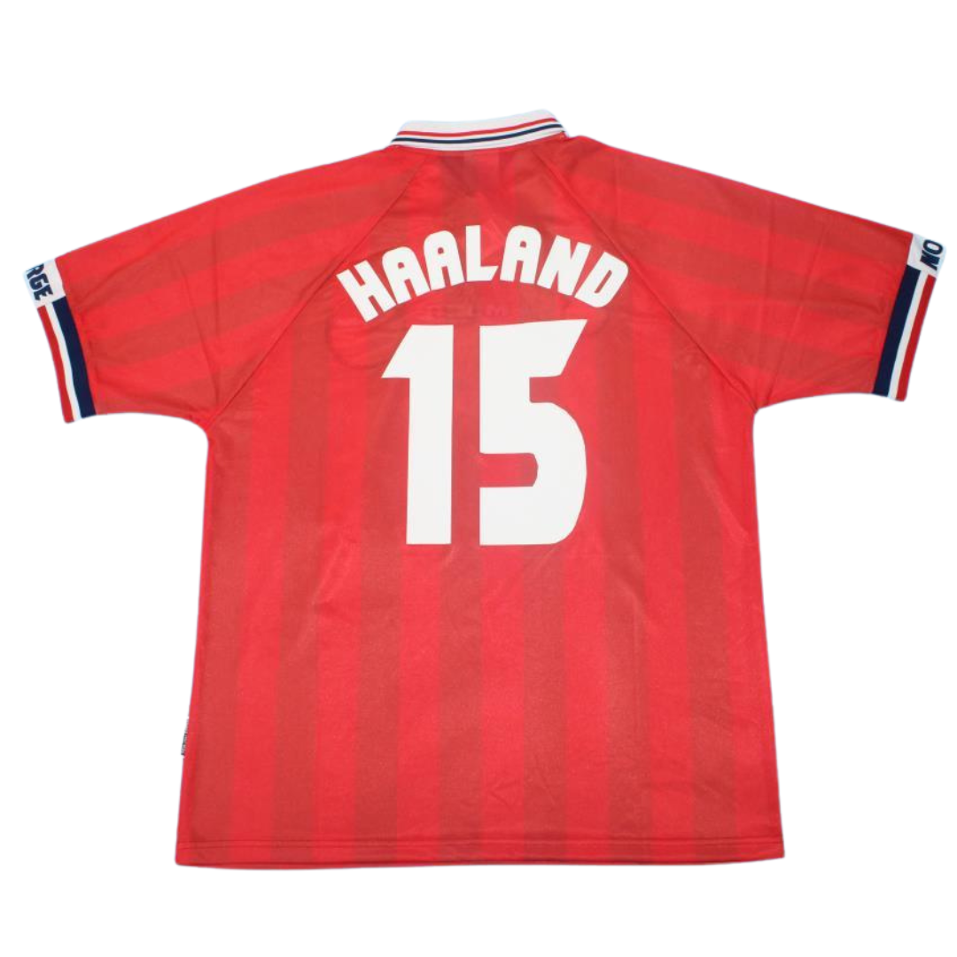 Camisa Noruega 98/99 Home - Versão Retrô "Haaland" N°15
