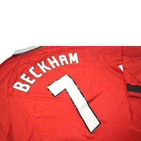 Camisa Manchester United Manga Longa 1999 - Versão Retrô "Beckham" Nº 7