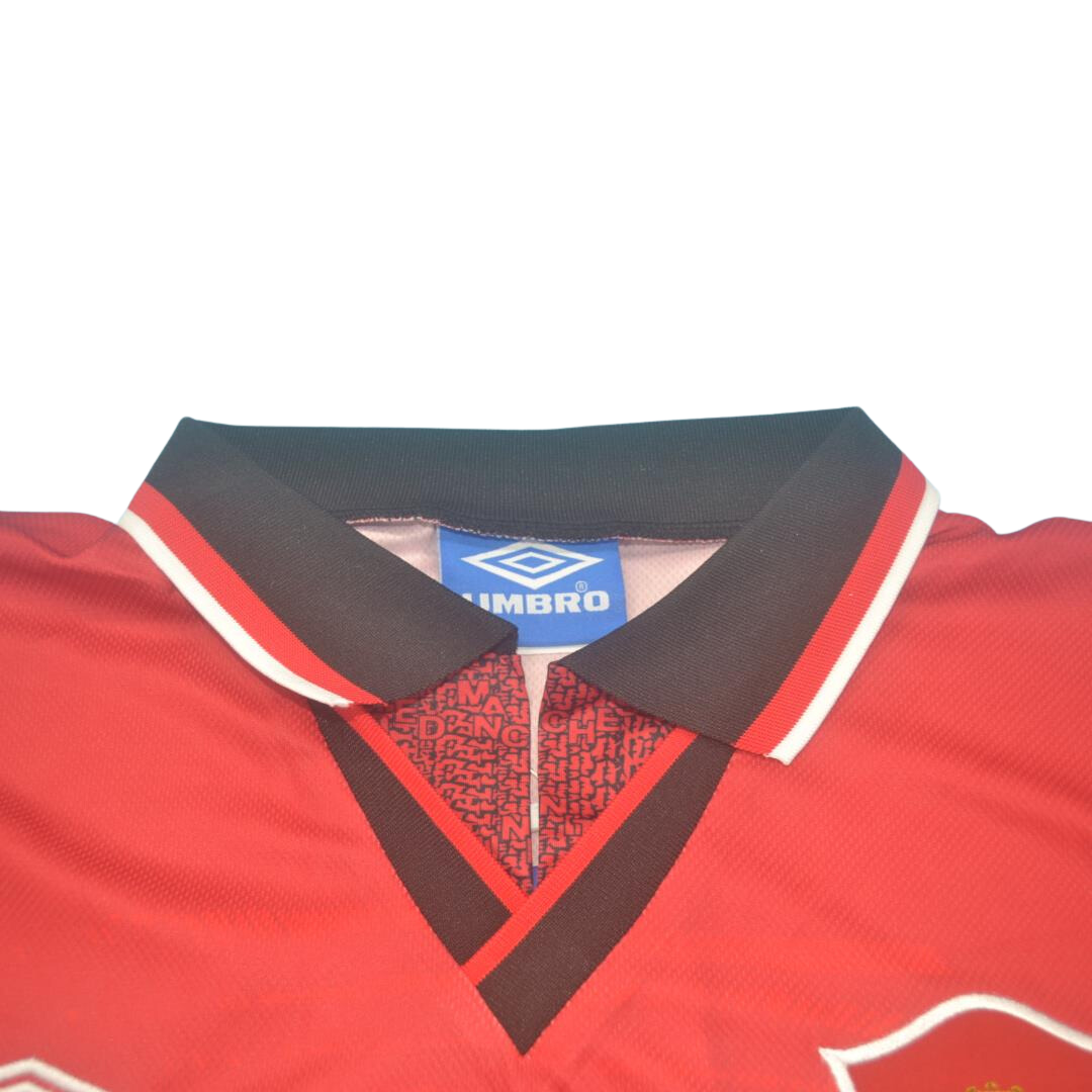 Camisa Manchester United Manga Longa 94/96 - Versão Retrô "Cantona" Nº 7
