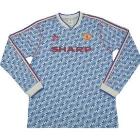 Camisa Manchester United Manga Longa Away 90/92 - Versão Retrô "Cantona" Nº 7