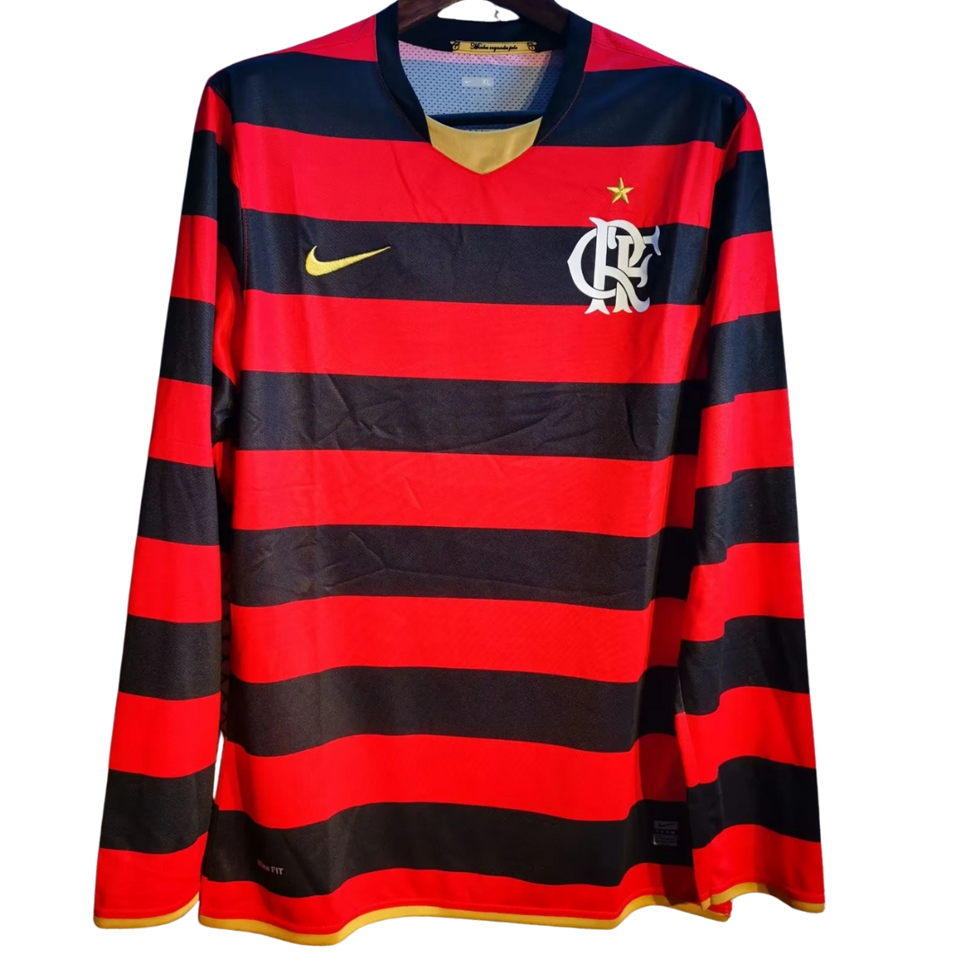 Camisa Flamengo Manga Longa Home 2008 - Versão Retrô