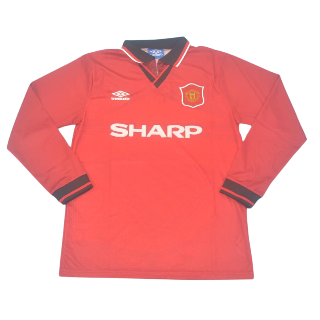 Camisa Manchester United Manga Longa 94/96 - Versão Retrô "Cantona" Nº 7