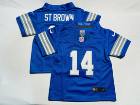 Camisa NFL Baby Jersey Detroit Lions Vapor F.U.S.E. Limited Azul