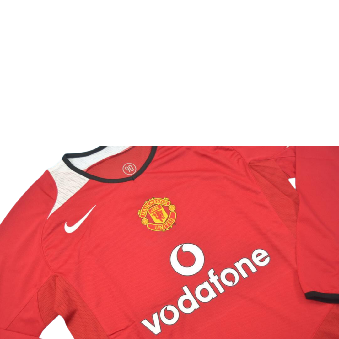 Camisa Manchester United Manga Longa 04/06 - Versão Retrô "V.Nistelrooy" Nº 10