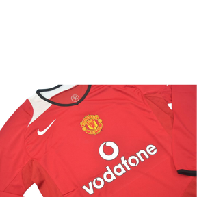 Camisa Manchester United Manga Longa 04/06 - Versão Retrô "V.Nistelrooy" Nº 10