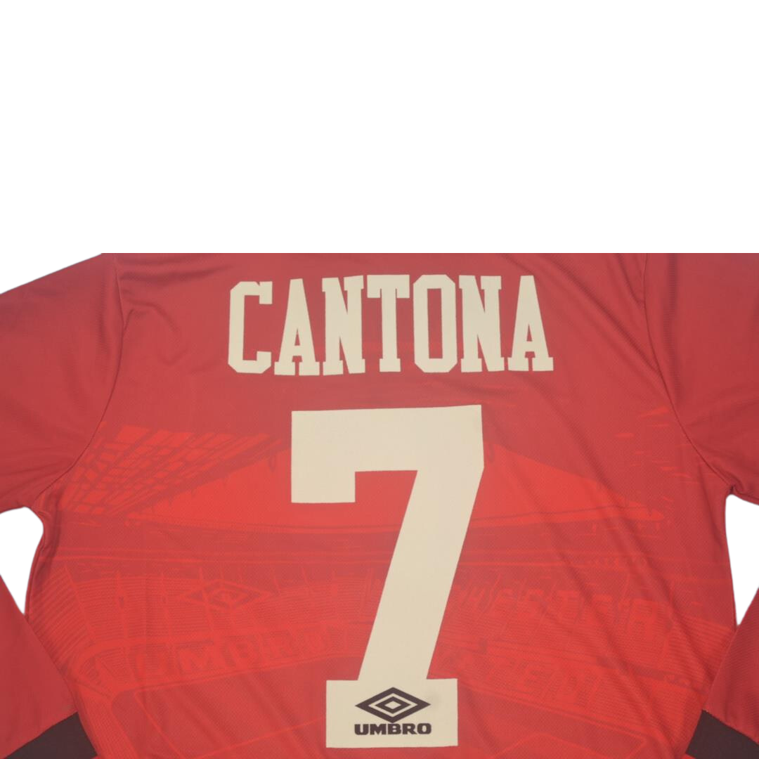 Camisa Manchester United Manga Longa 94/96 - Versão Retrô "Cantona" Nº 7