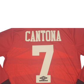 Camisa Manchester United Manga Longa 94/96 - Versão Retrô "Cantona" Nº 7