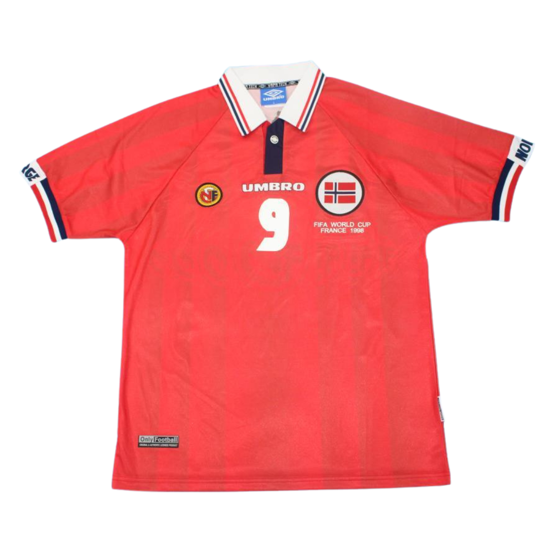 Camisa Noruega 98/99 Home - Versão Retrô "T.A. Flo" N°9
