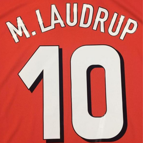 Camisa Dinamarca 1988 Home - Versão Retrô "M.Laudrup" N°10