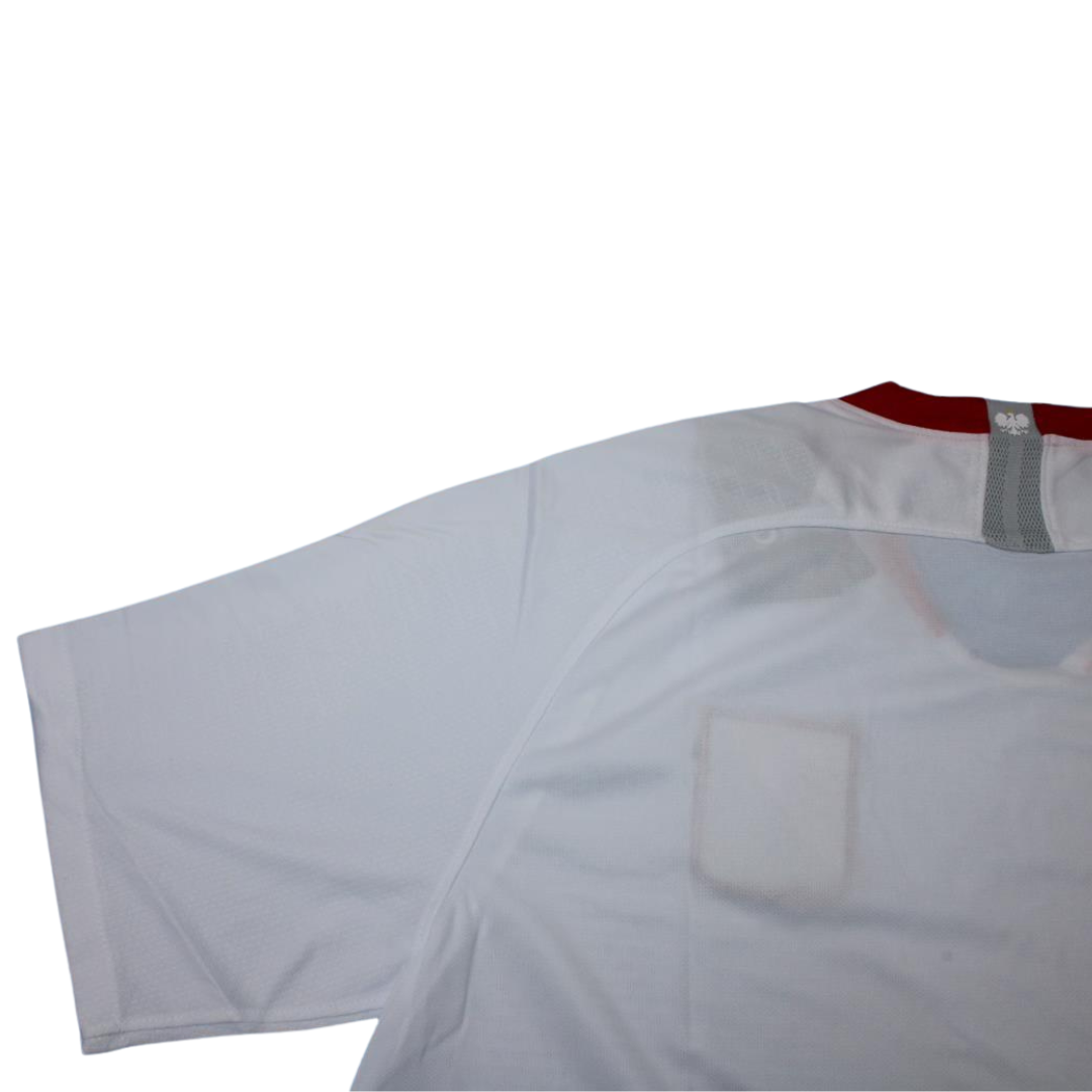 Camisa Polônia 2018 Home Copa do Mundo - Versão Retrô "Lewandowski" N°9