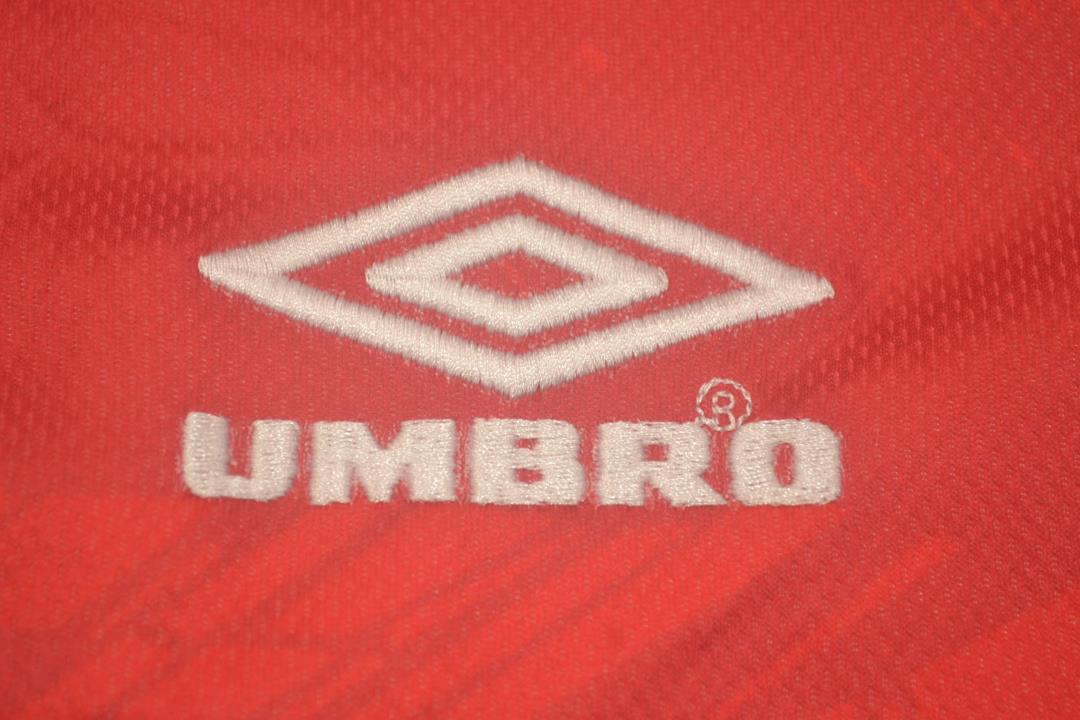 Camisa Manchester United Manga Longa 94/96 - Versão Retrô "Cantona" Nº 7