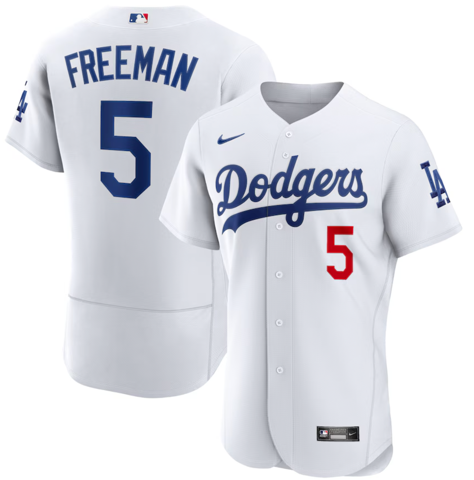 Camisa MLB Los Angeles Dodgers Jersey Branca Authentic