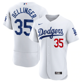 Camisa MLB Los Angeles Dodgers Jersey Branca Authentic