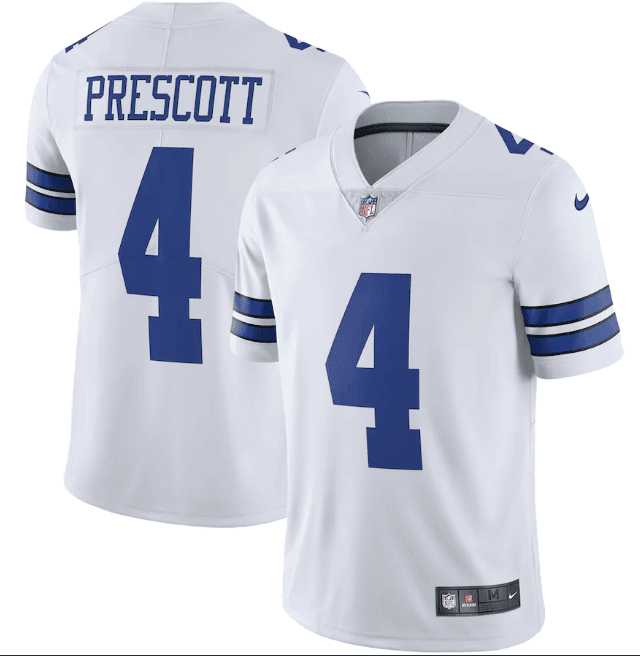 Camisa NFL Dallas Cowboys Vapor Limited Jersey Branca