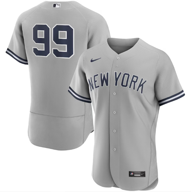 Camisa MLB New York Yankees Jersey Cinza Authentic
