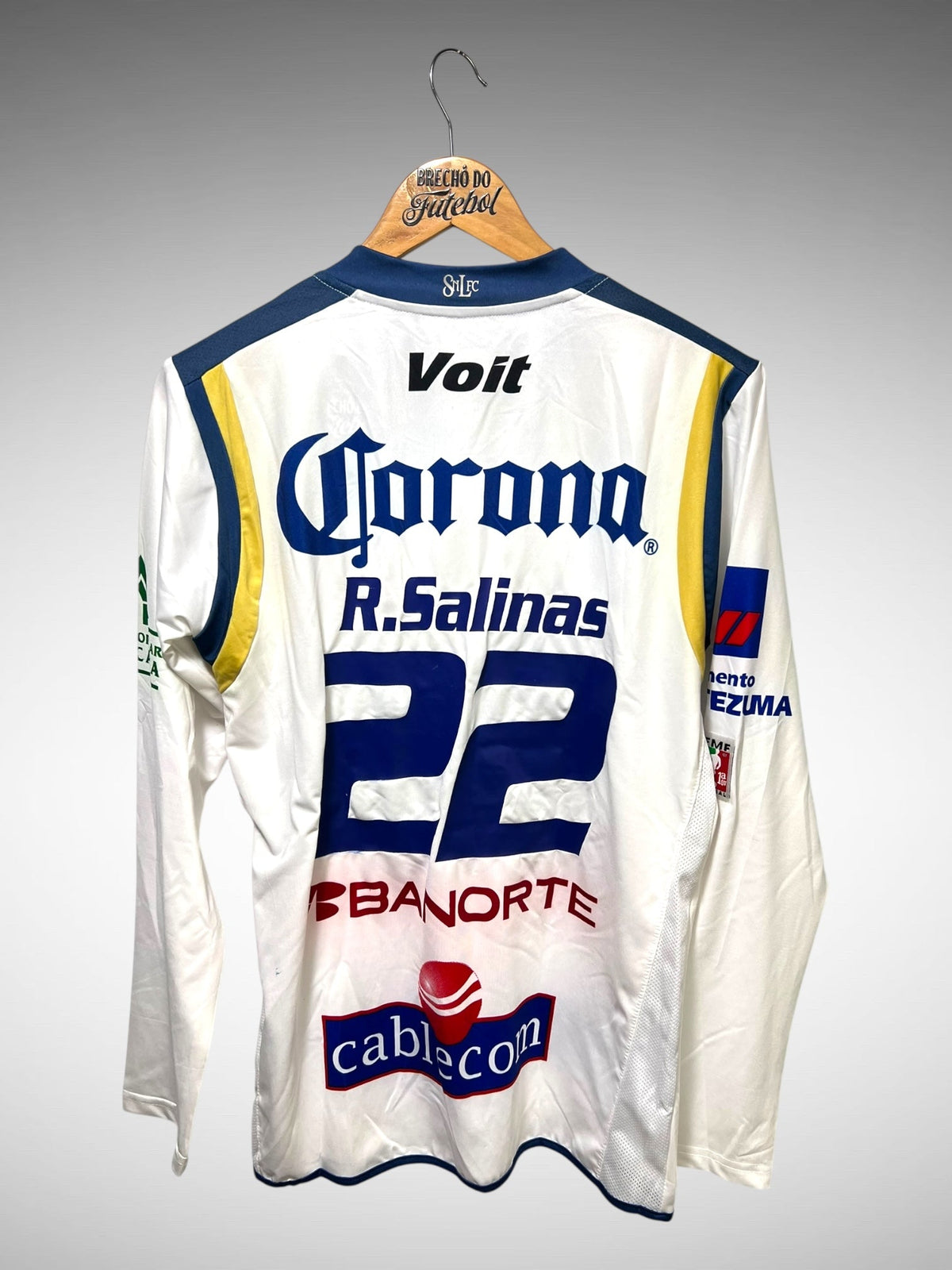 Atlético de San Luis 2008 Segunda Camisa Tam M N 22 R. Salinas Mangas Longas.