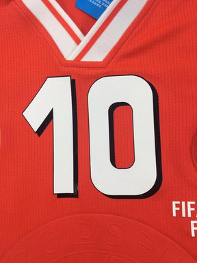 Camisa Dinamarca 1988 Home - Versão Retrô "M.Laudrup" N°10