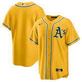 Camisa MLB Oakland Athletics Jersey Amarela Torcedor