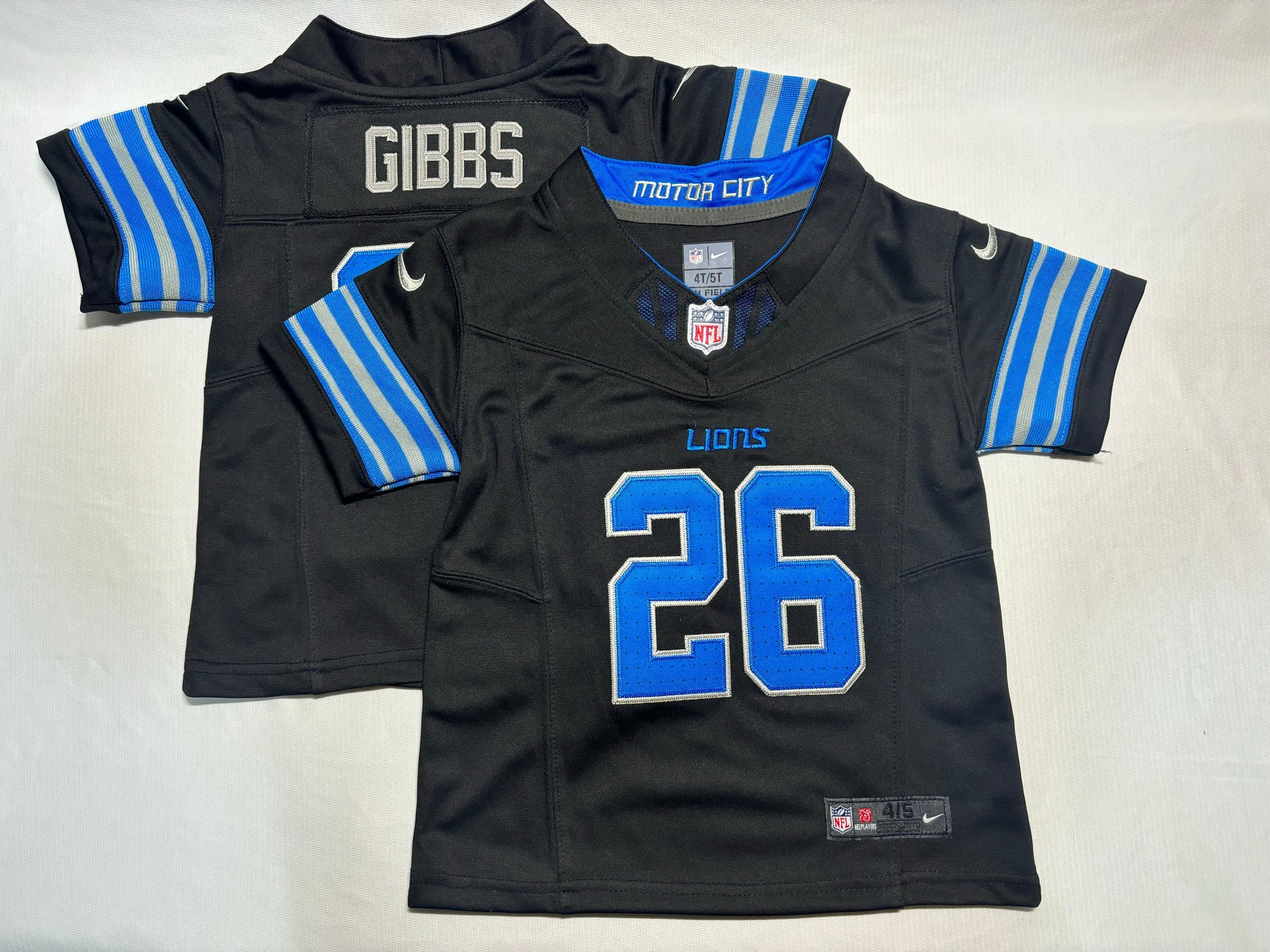 Camisa NFL Baby Jersey Detroit Lions Vapor F.U.S.E. Limited Black