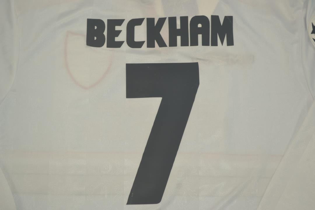 Camisa Manchester United Manga Longa 97/99 - Versão Retrô "Beckham" Nº 7