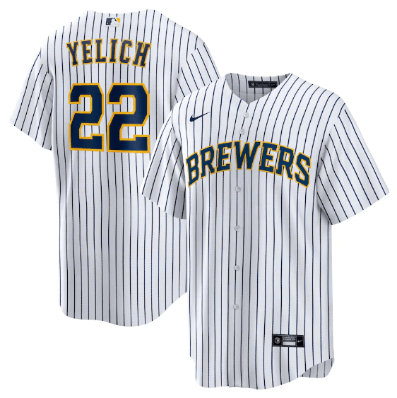 Jersey Milwaukee Brewers Branca Torcedor Silkada