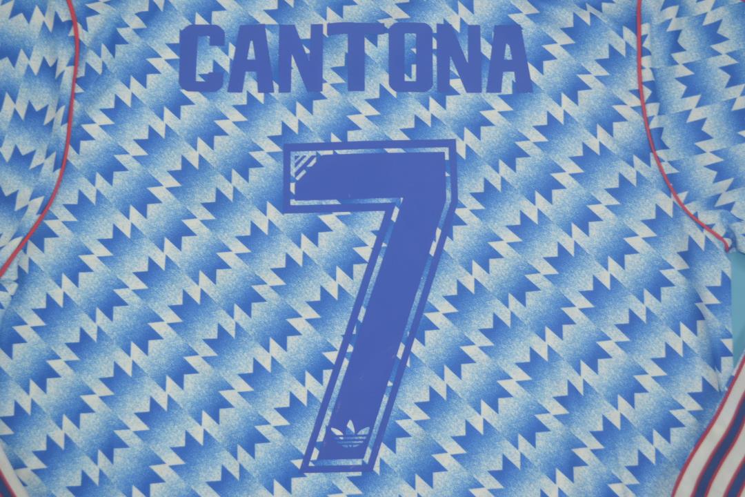 Camisa Manchester United Manga Longa Away 90/92 - Versão Retrô "Cantona" Nº 7