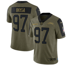 Camisa NFL Los Angeles Chargers Vapor Limited Jersey Salute To Service 2021