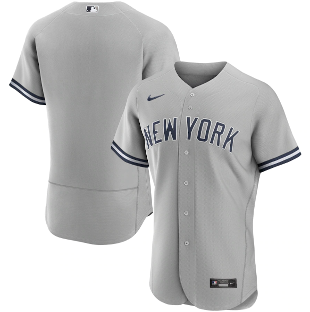 Camisa MLB New York Yankees Jersey Cinza Authentic