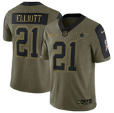 Camisa NFL Dallas Cowboys Salute To Service Vapor Limited 2021