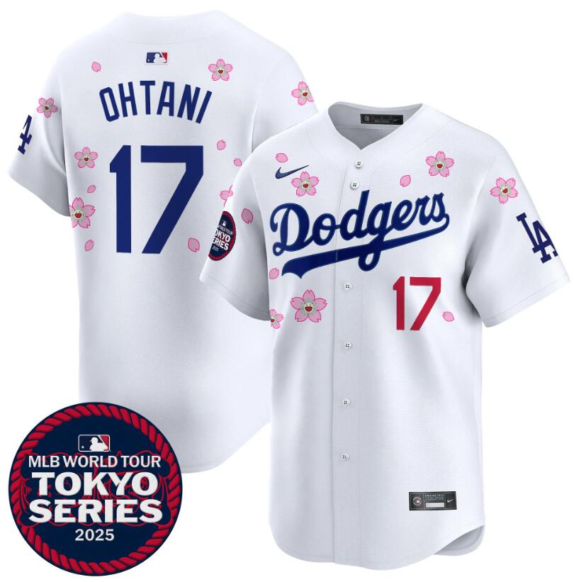 Camisa MLB Los Angeles Dodgers Jersey Branca Tokyo Series 2025