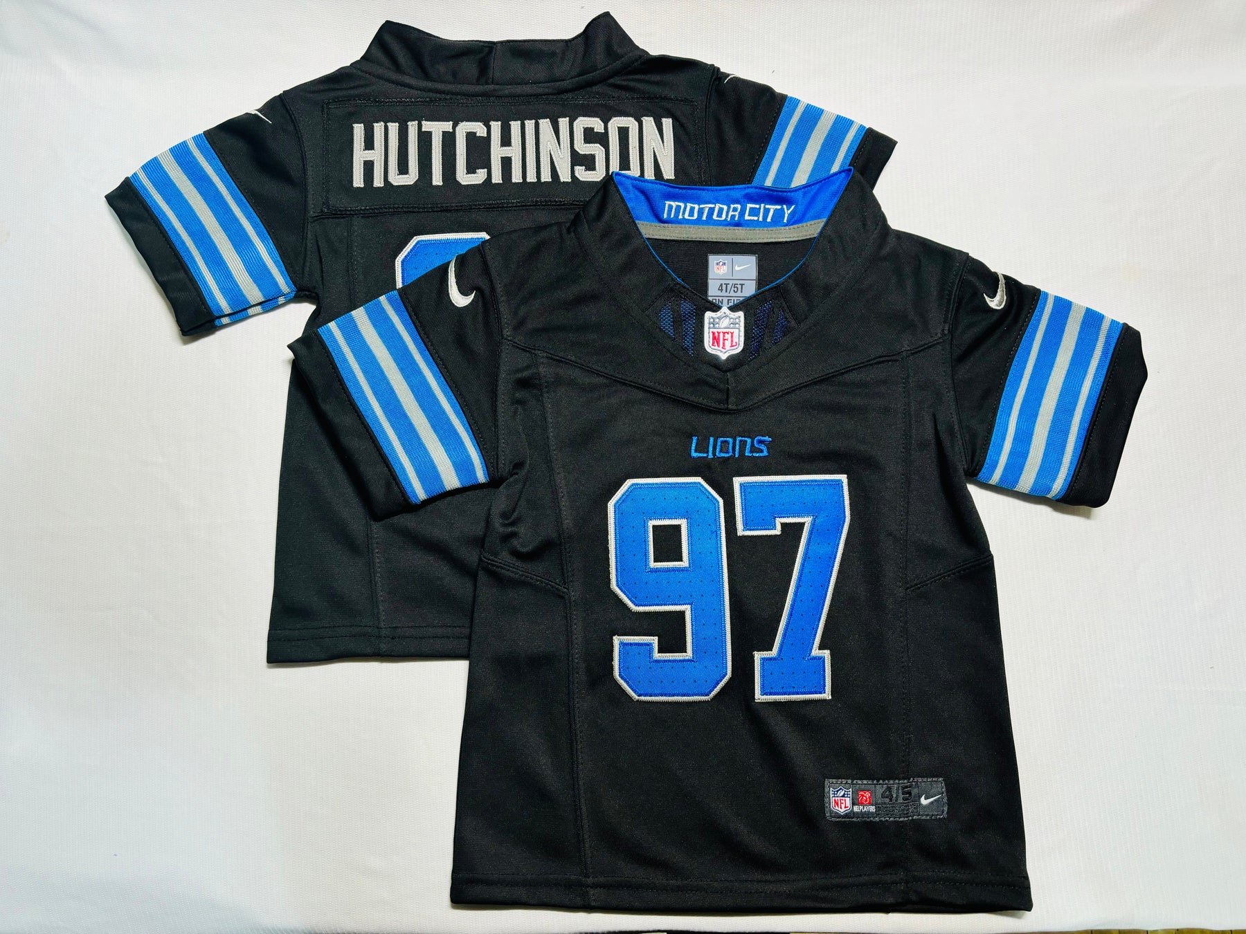 Camisa NFL Baby Jersey Detroit Lions Vapor F.U.S.E. Limited Black