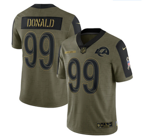 Camisa NFL Los Angeles Rams Vapor Limited Jersey Azul Salute To Service 2021