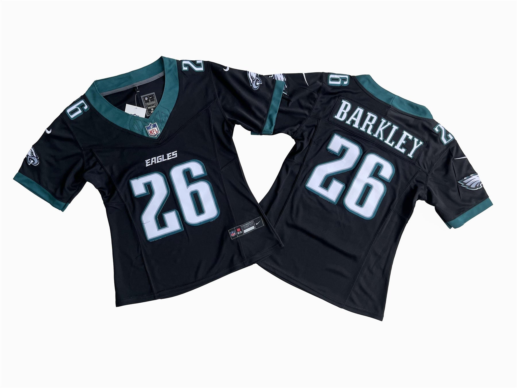 Camisa NFL Feminina Philadelphia Eagles Vapor F.U.S.E. Limited Jersey Preta