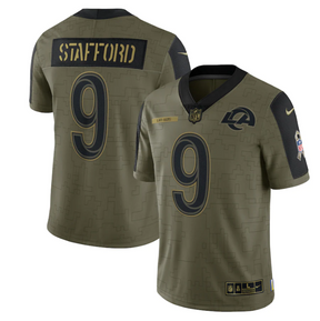 Camisa NFL Los Angeles Rams Vapor Limited Jersey Azul Salute To Service 2021