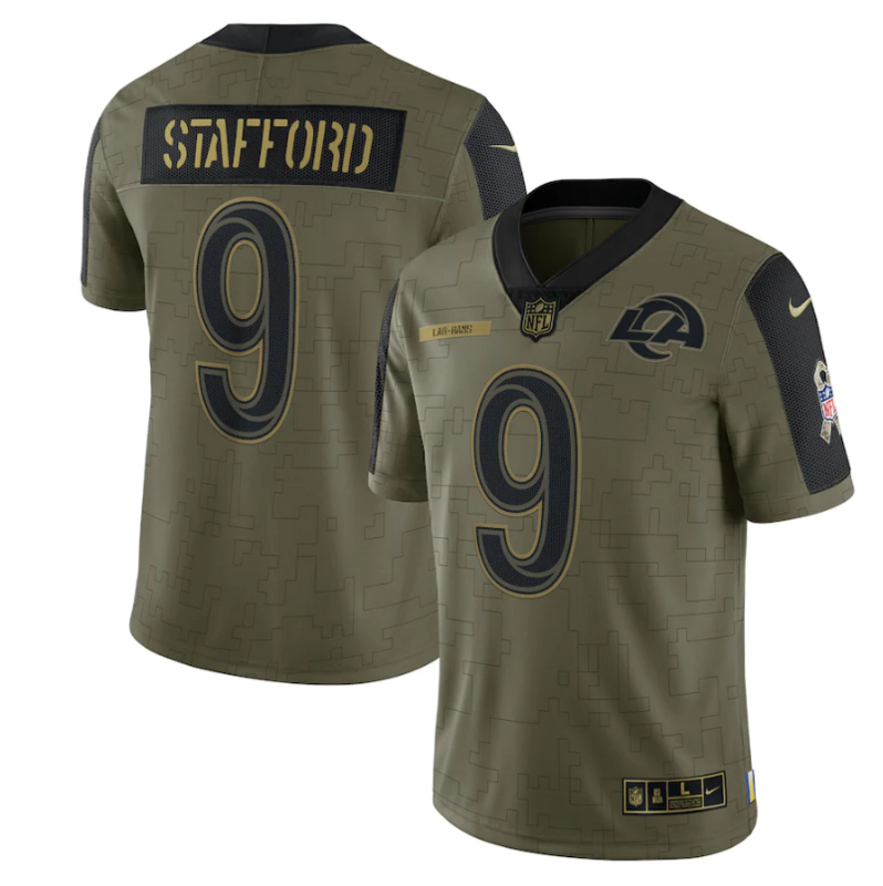 Camisa NFL Los Angeles Rams Vapor Limited Jersey Azul Salute To Service 2021