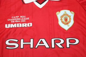 Camisa Manchester United Manga Longa 1999 - Versão Retrô "Beckham" Nº 7