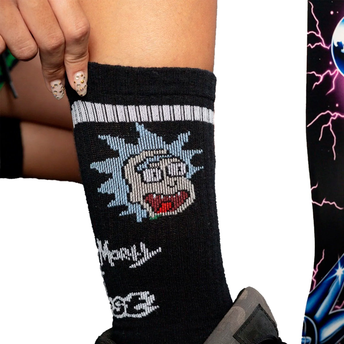 Meia Lost Rick And Morty Unissex