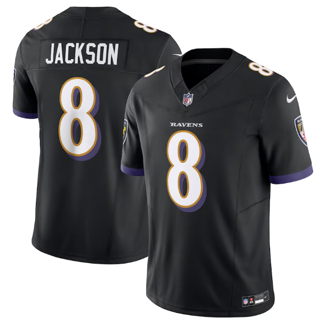 Camisa NFL Baltimore Ravens Vapor F.U.S.E. Limited Jersey Preta