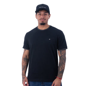 Camiseta Calvin Klein Gola E Punho Masculino